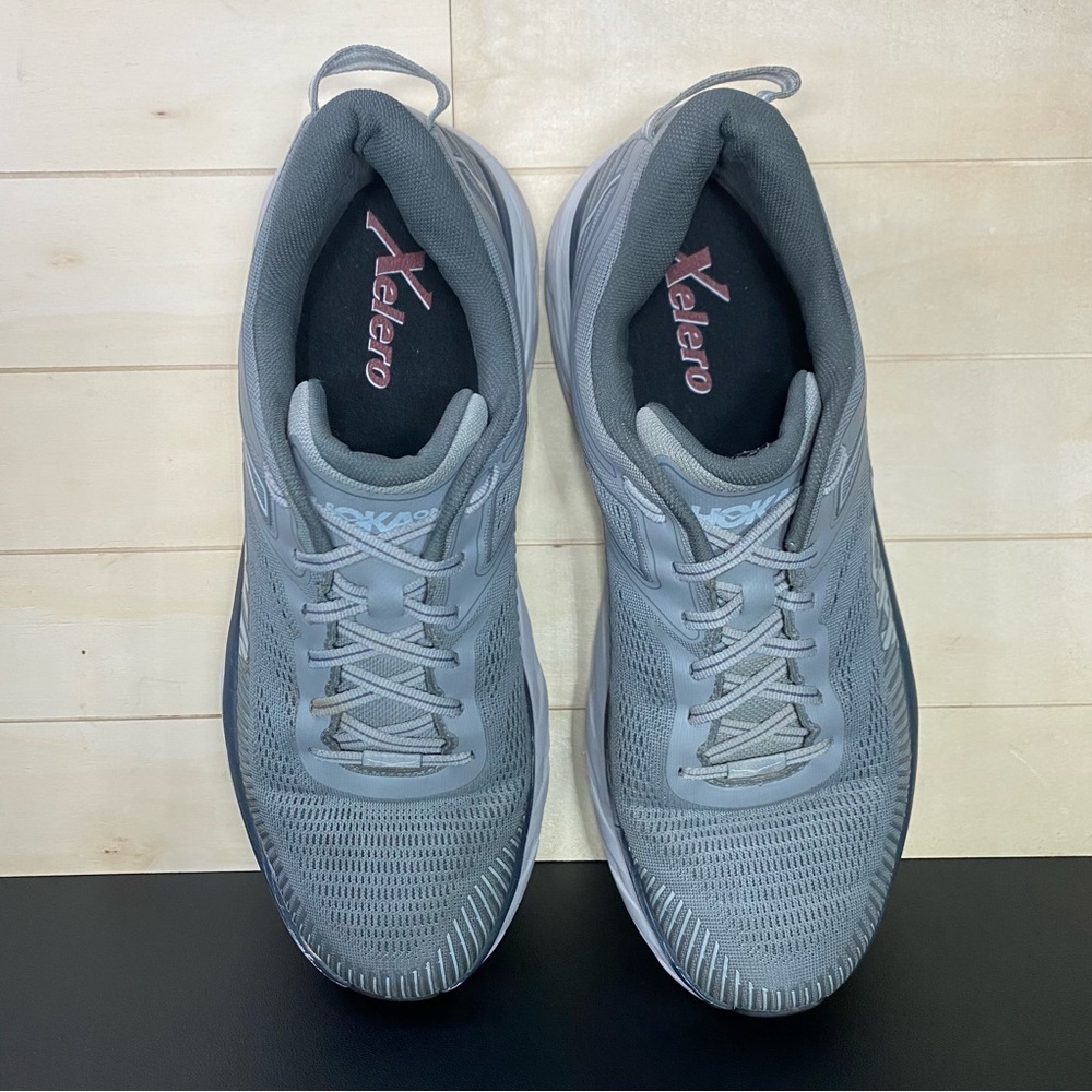 Hoka Bondi 7 Grey Men's Size 11 Running Shoes Sneakers 1110518 WDDS - Picture 8 of 11